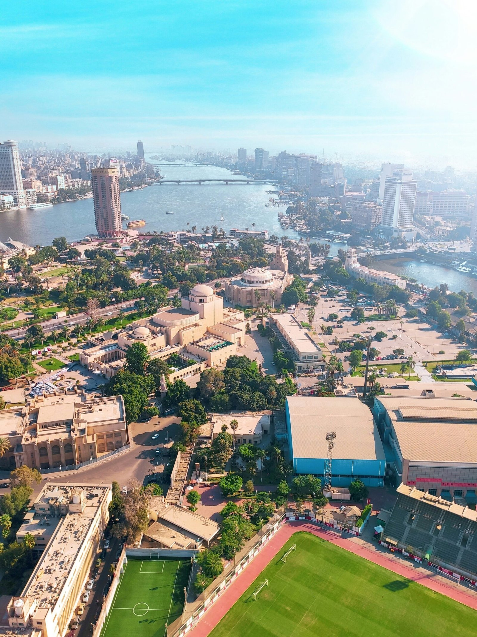 view of Cairo and the Nile
